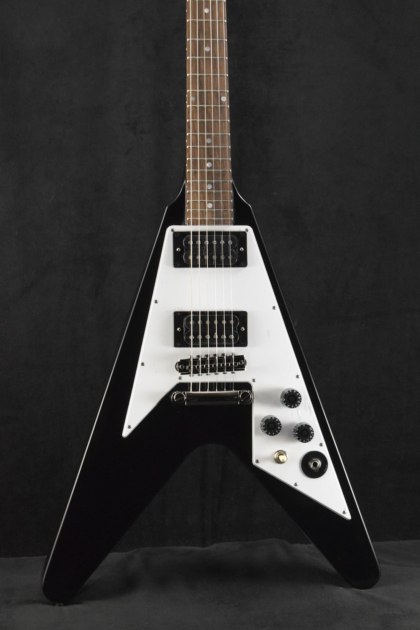 Epiphone Kirk Hammett 1979 Flying V Ebony – Fuller's Guitar