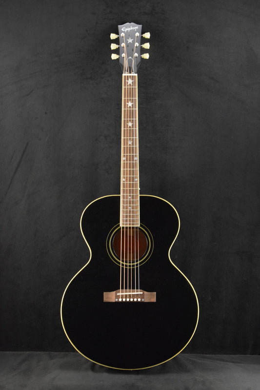 Epiphone IGC J-180 LS Long-Scale Ebony (Includes Hard Case)