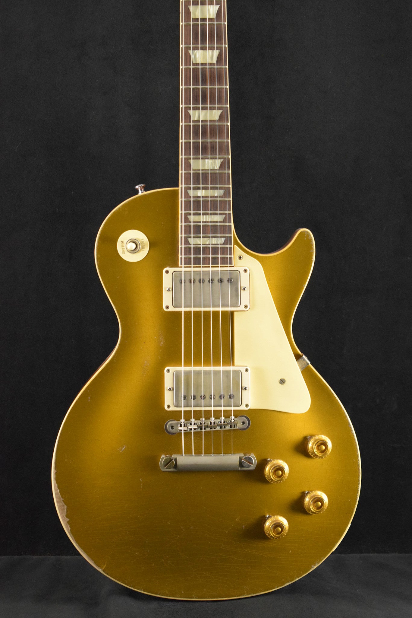 Gibsonクルーソンペグ ゴールド Gibson Murphy Lab 1957 Les Paul Goldtop Ultra Heavy Aged - Double