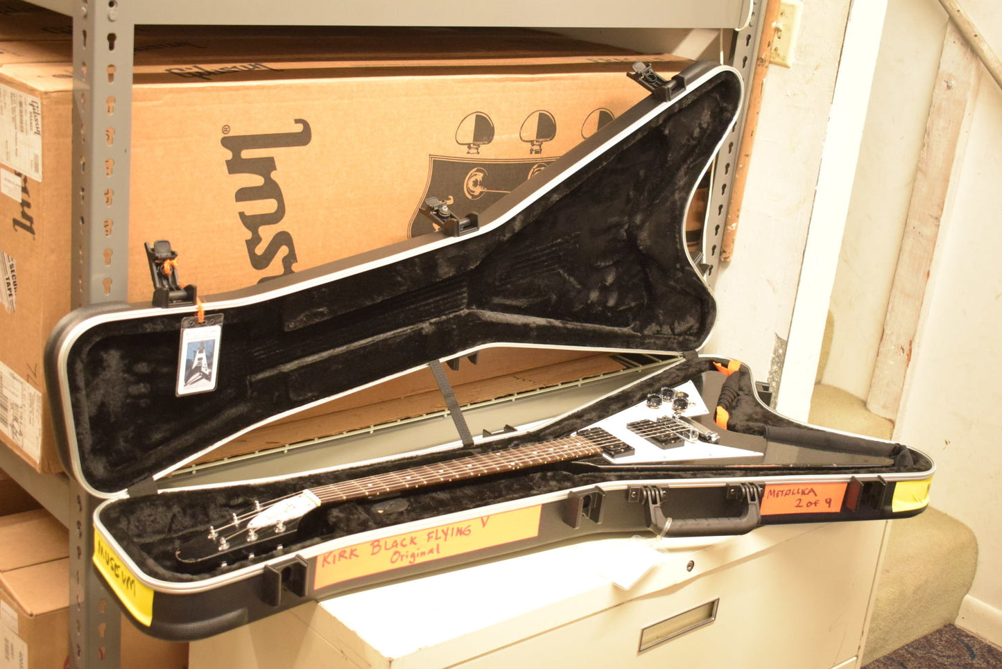 Gibson Murphy Lab 1979 Flying V Kirk Hammett Ebony