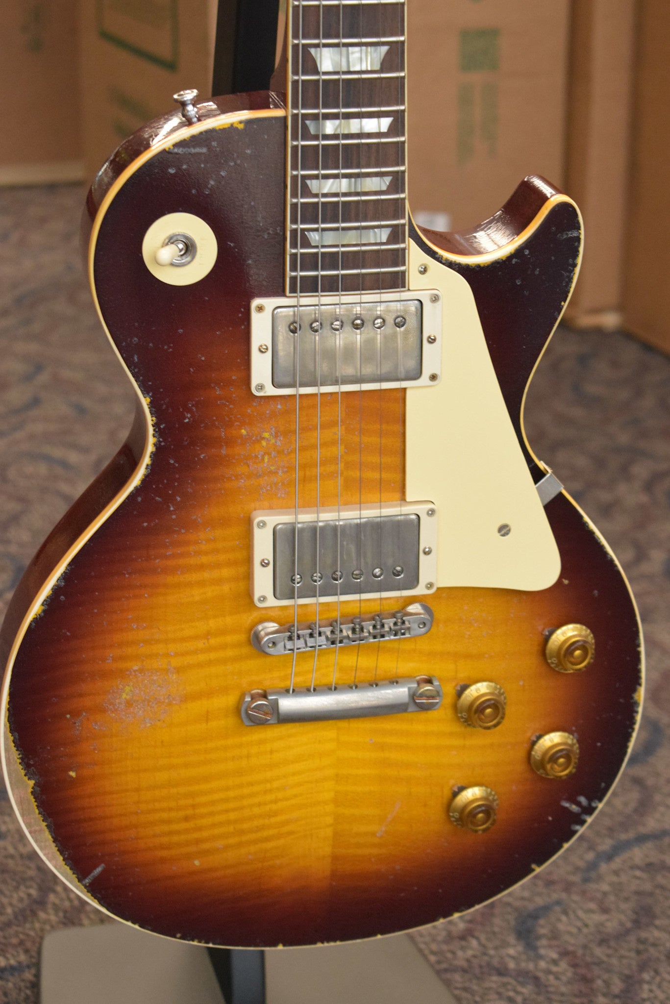 Gibson Murphy Lab 1959 Les Paul Standard Bourbon Burst Ultra Heavy Aged - Fuller's Exclusive