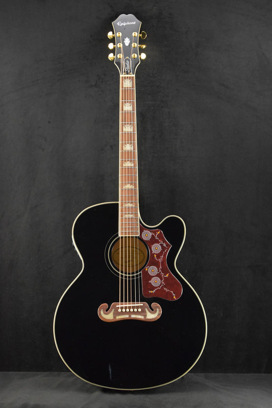 Epiphone J-200 EC Studio Solid Top Fishman Presys Black
