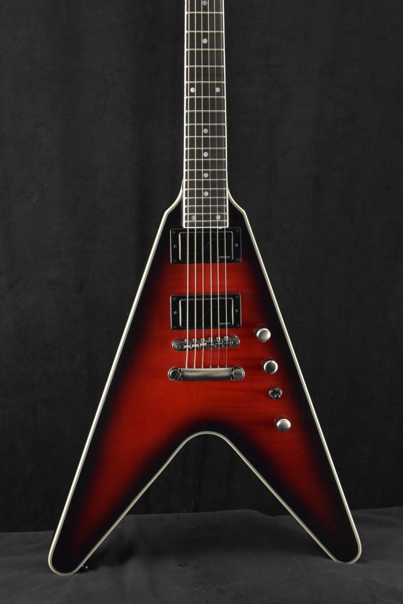 Epiphone by Gibson フライングV 1997 レッド　良音 Epiphone Dave Mustaine Flying V Prophecy Guitar Aged Dark Red