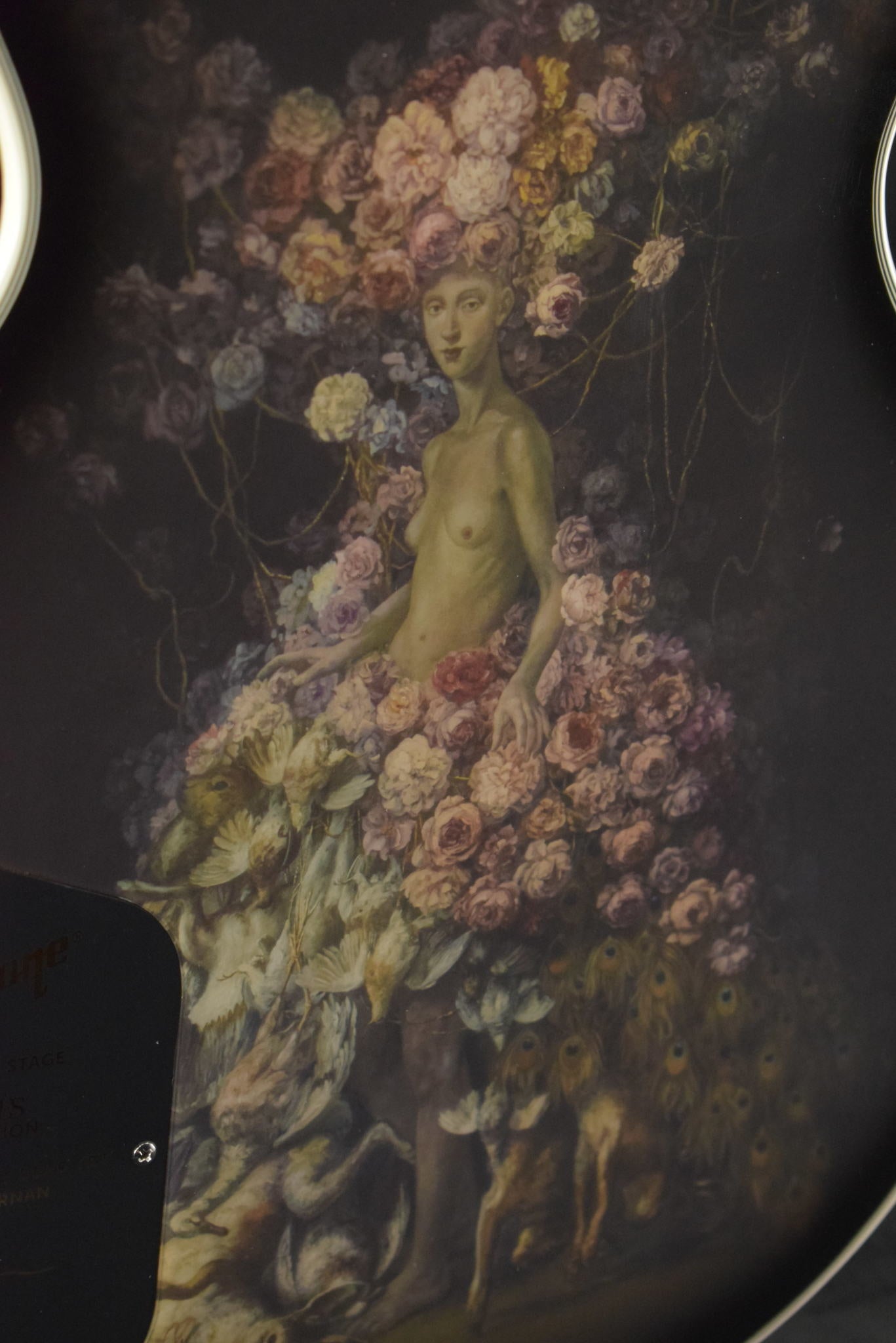 Epiphone Adam Jones Les Paul Custom Julie Heffernan’s Self-Portrait As Not Dead Yet Silverburst