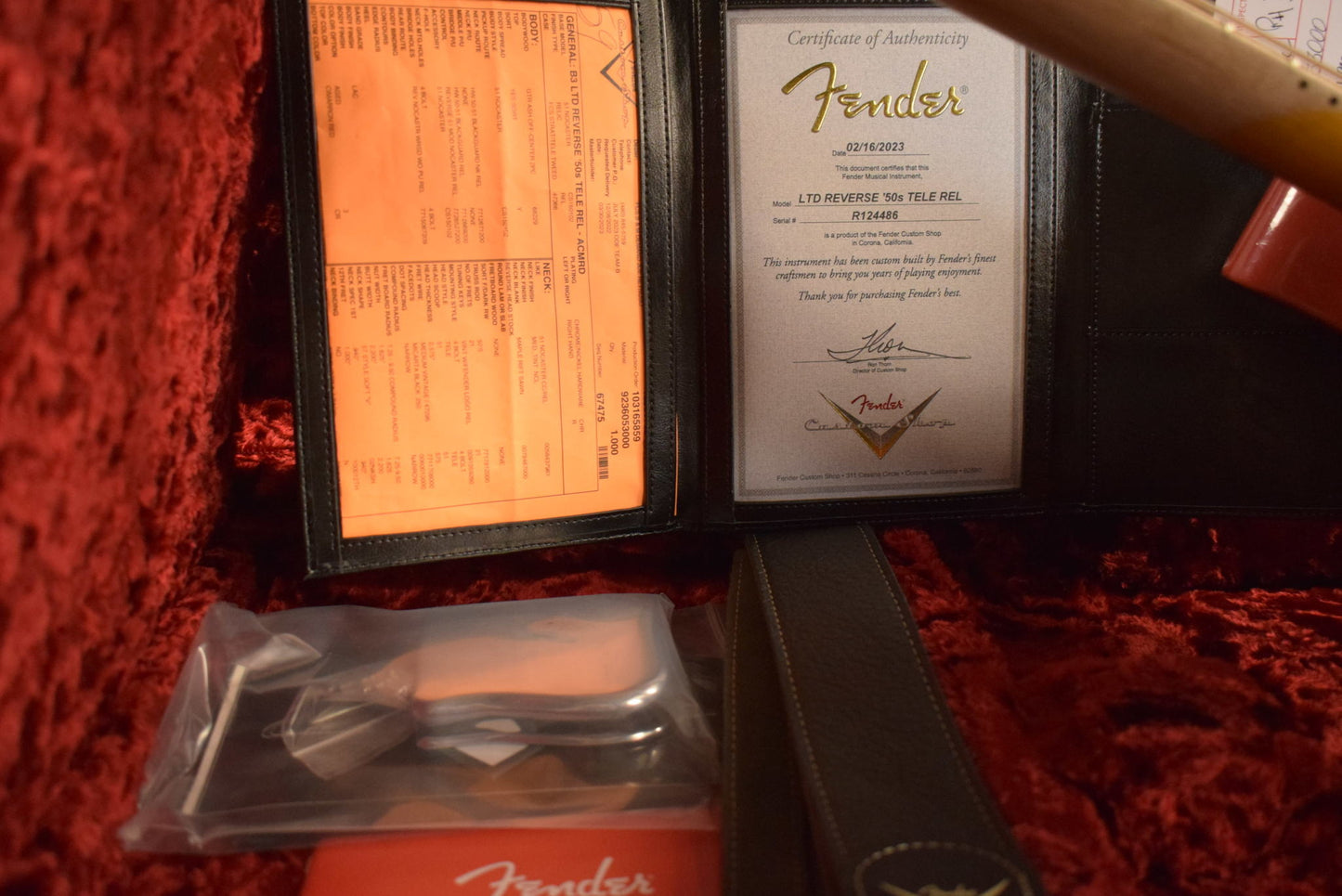 Fender Custom Shop Ltd Ed Reverse '50s Telecaster Relic - Aged Cimarron Red