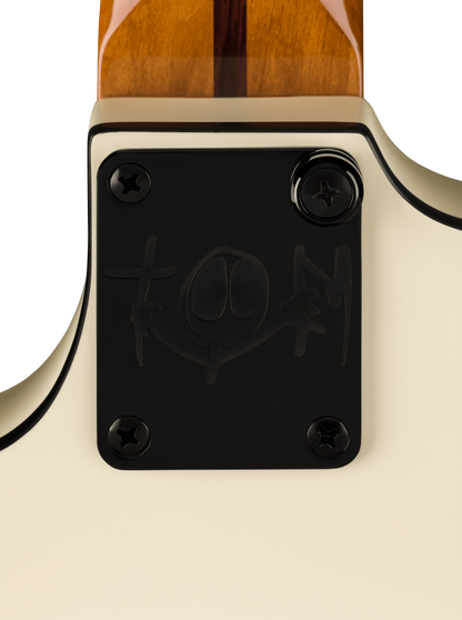 Fender Tom DeLonge Starcaster Satin Olympic White Rosewood Fingerboard
