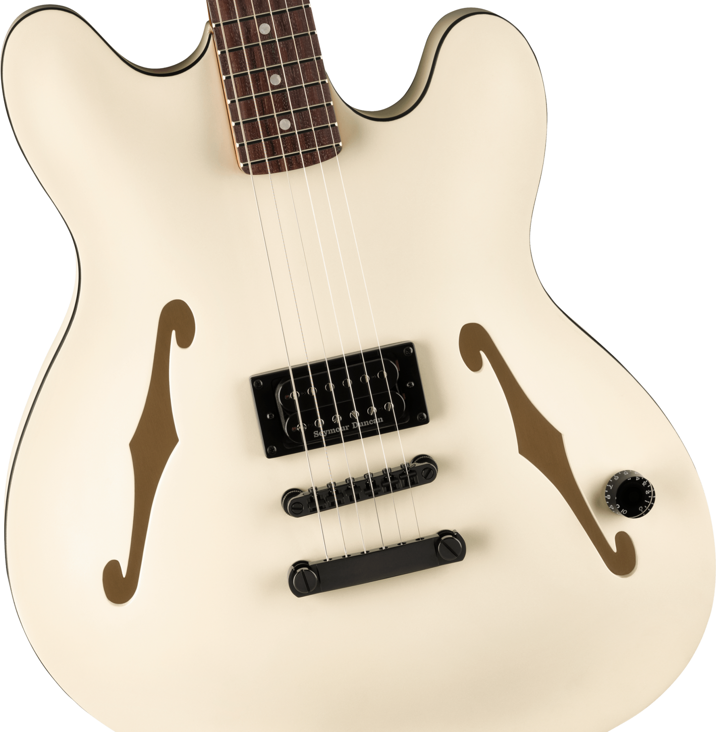 Fender Tom DeLonge Starcaster Satin Olympic White Rosewood Fingerboard
