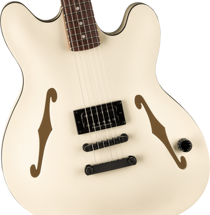 Fender Tom DeLonge Starcaster Satin Olympic White Rosewood Fingerboard
