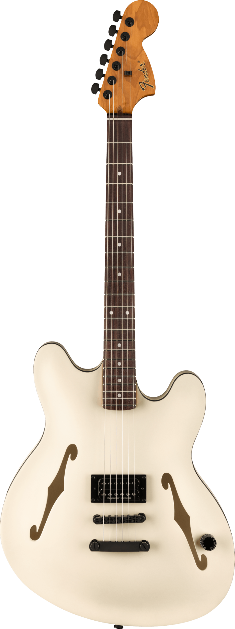 Fender Tom DeLonge Starcaster Satin Olympic White Rosewood Fingerboard