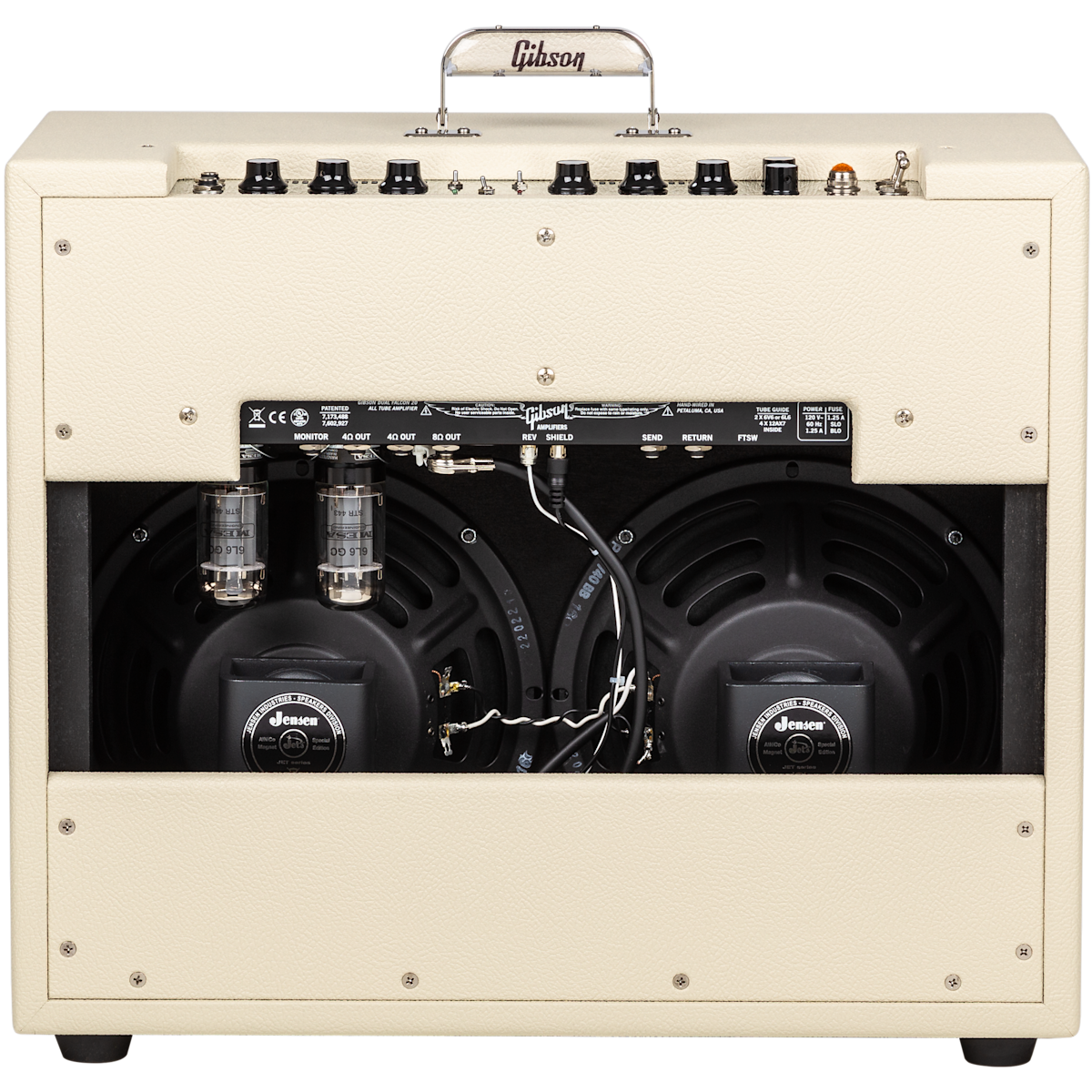 Gibson Dual Falcon 20 2x10 Combo Amplifier Cream Bronco Vinyl with Oxblood Grille