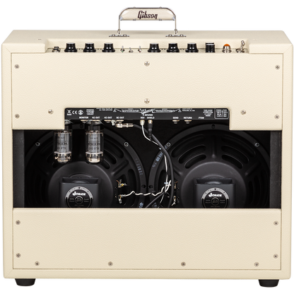 Gibson Dual Falcon 20 2x10 Combo Amplifier Cream Bronco Vinyl with Oxblood Grille