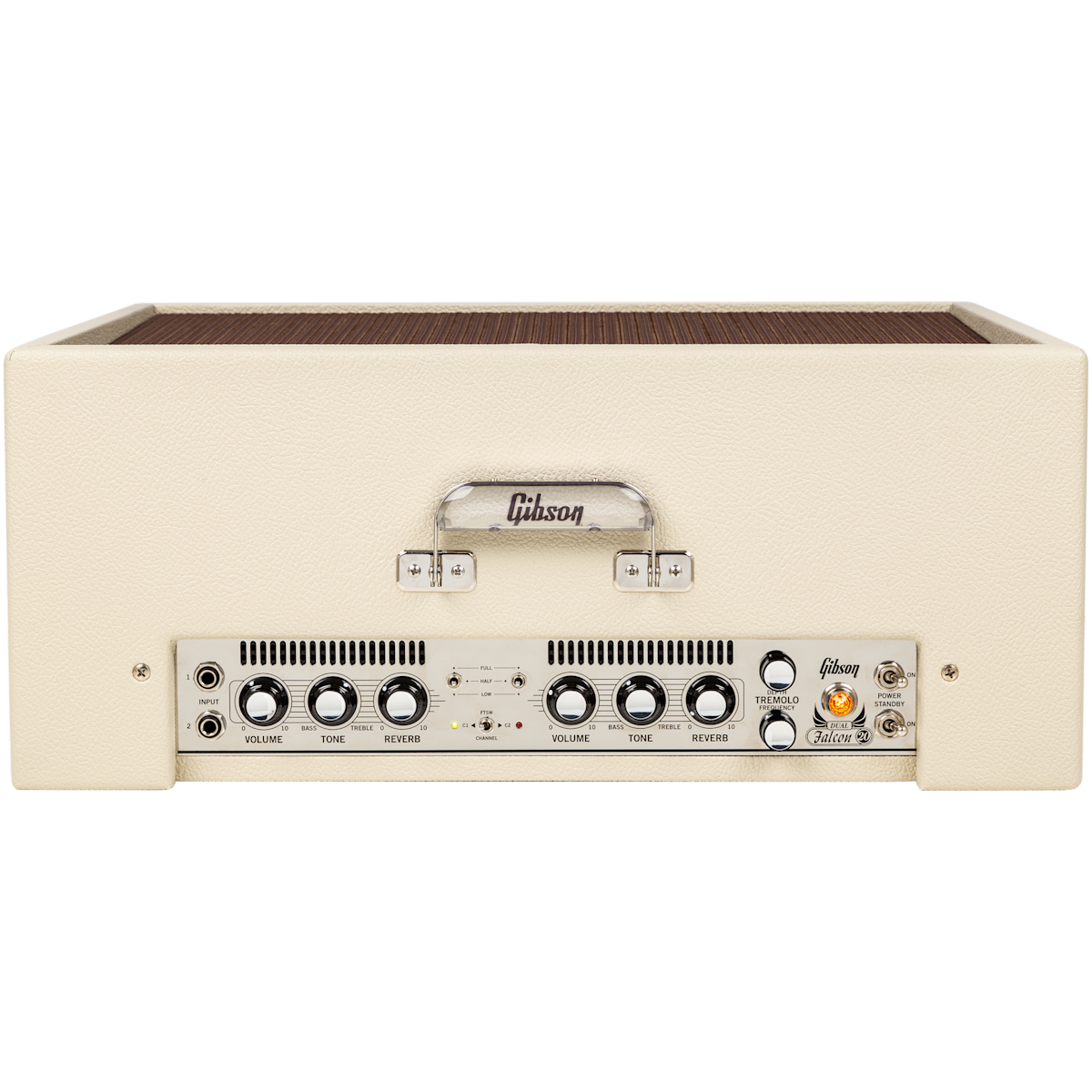 Gibson Dual Falcon 20 2x10 Combo Amplifier Cream Bronco Vinyl with Oxblood Grille