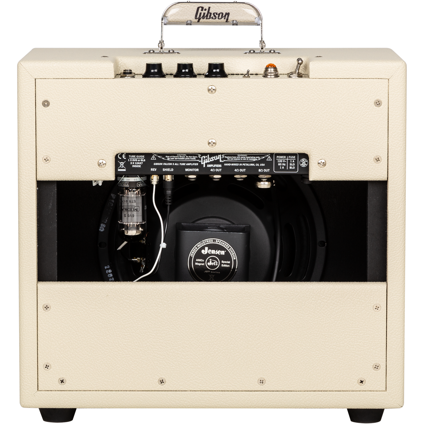 Gibson Falcon 5 1x10 Combo Amp - Cream Bronco Vinyl with Oxblood Grille