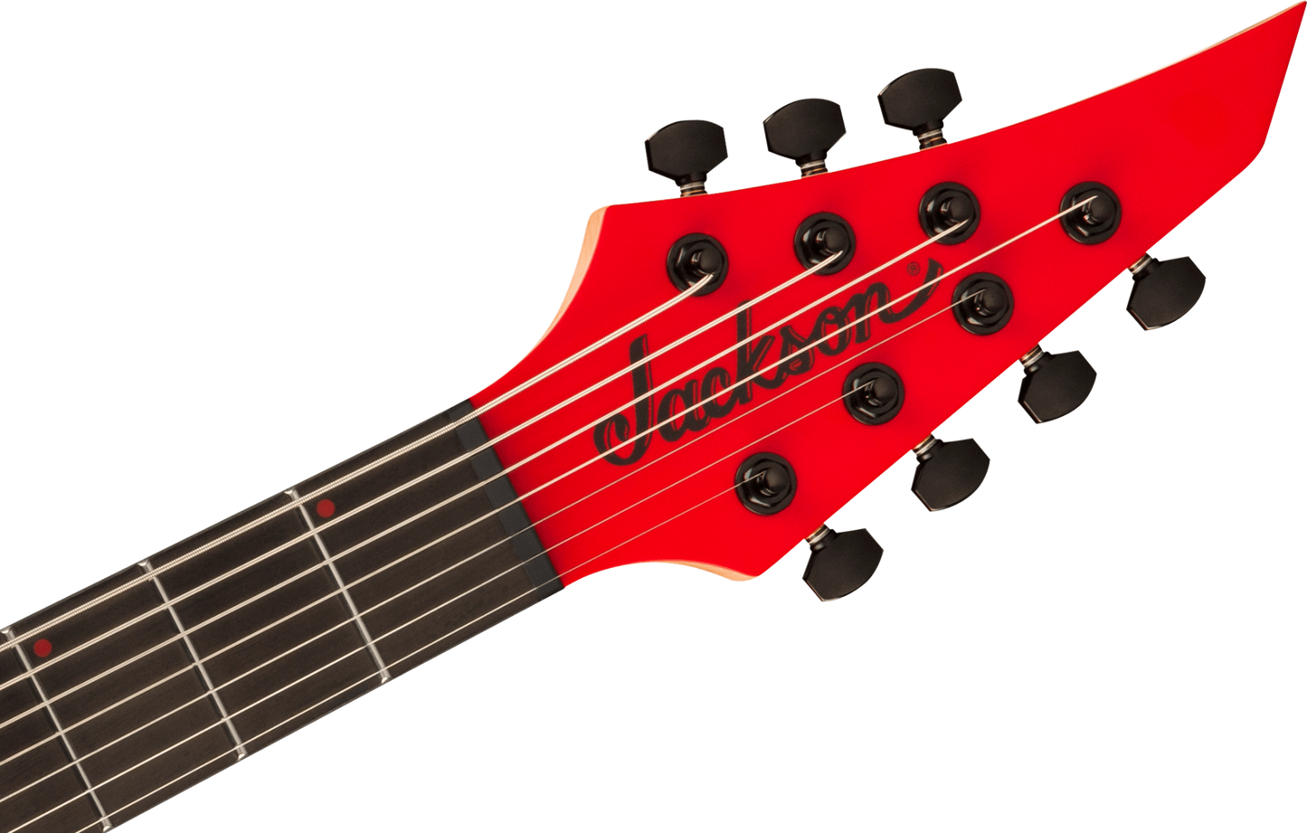 Jackson Pro Plus Series DK Modern MDK7 HT Satin Red with Black bevels