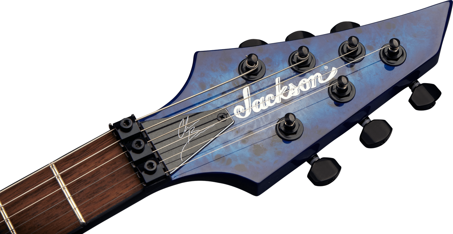 Jackson Pro Series Signature Chris Broderick Soloist 6P Transparent Blue