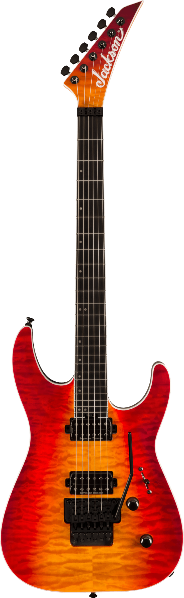 Jackson Pro Plus Series Dinky DKAQ Firestorm Ebony Fingerboard