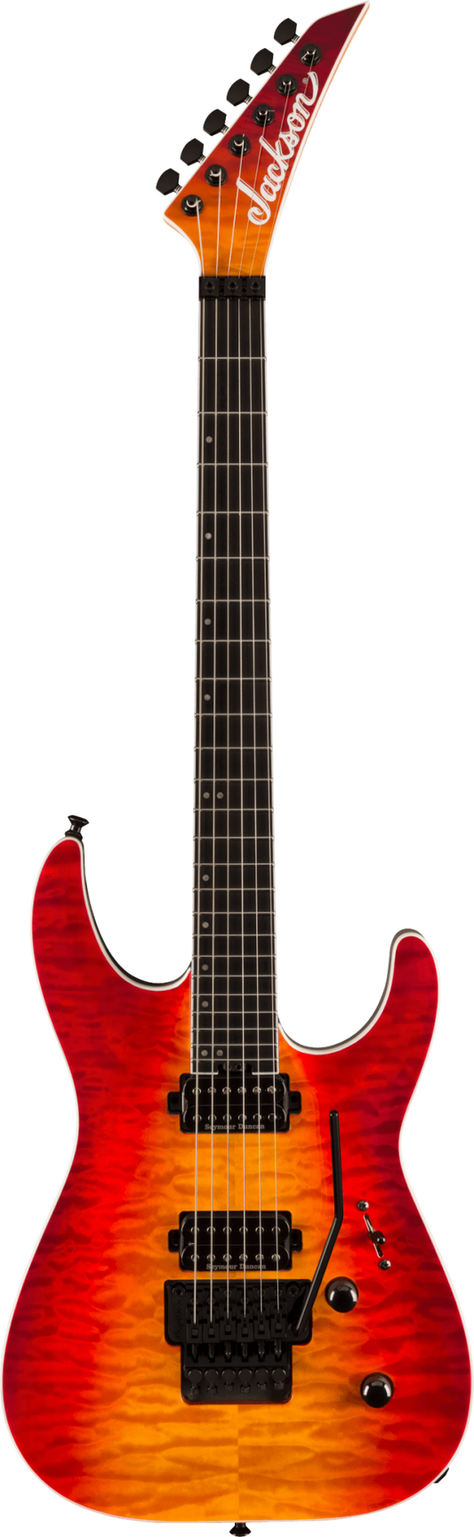 Jackson Pro Plus Series Dinky DKAQ Firestorm Ebony Fingerboard