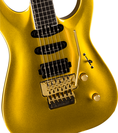 Jackson Pro Plus Series Soloist SLA3 Gold Bullion Ebony Fingerboard