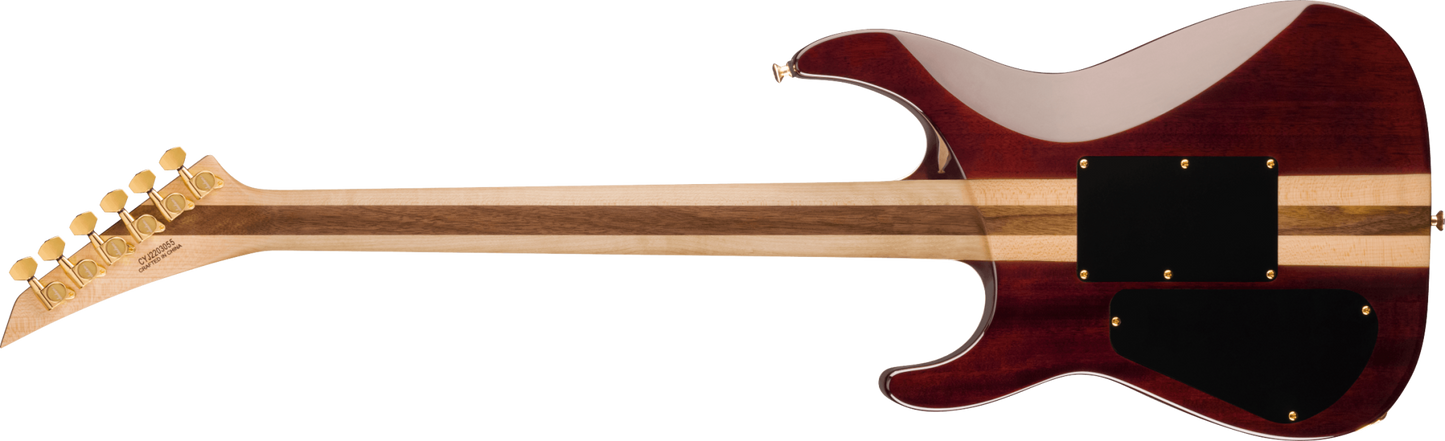 Jackson Pro Plus Series Soloist SLA3Q Amber Tiger Eye Ebony Fingerboard