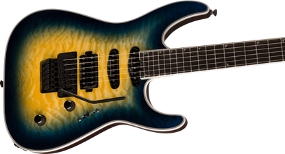 Jackson Pro Plus Series Soloist SLA3Q Amber Blue Burst Ebony Fingerboard