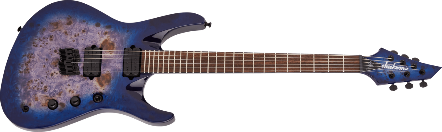 Jackson Pro Series Signature Chris Broderick Soloist HT6P Transparent Blue