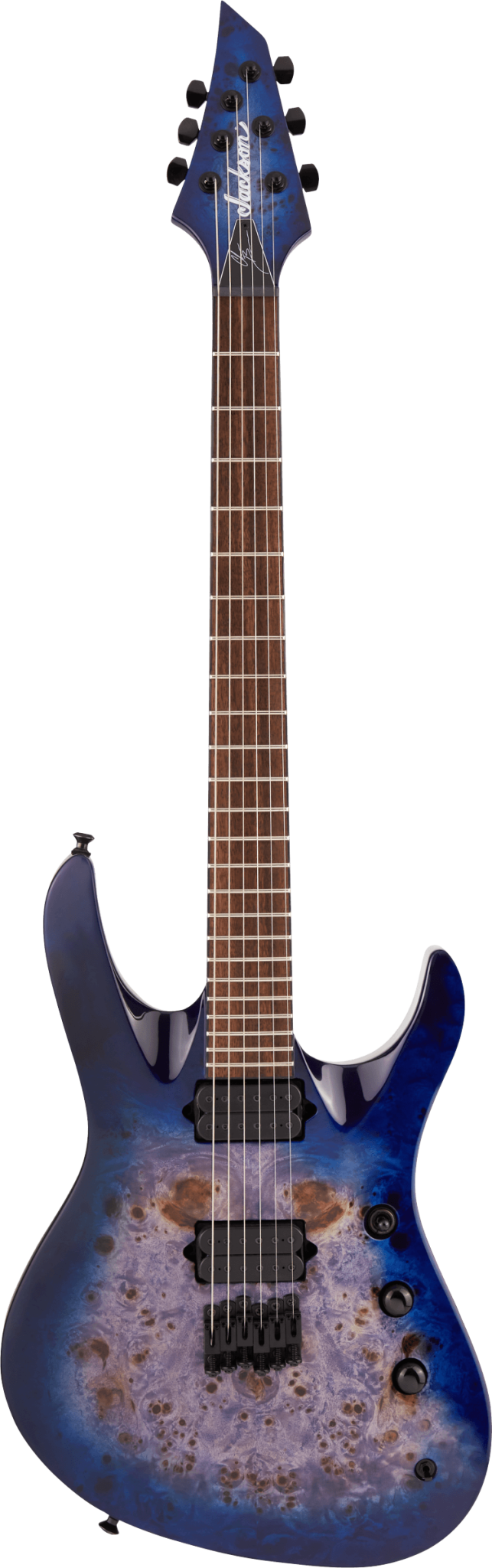 Jackson Pro Series Signature Chris Broderick Soloist HT6P Transparent Blue