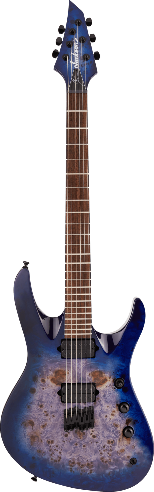Jackson Pro Series Signature Chris Broderick Soloist HT6P Transparent Blue