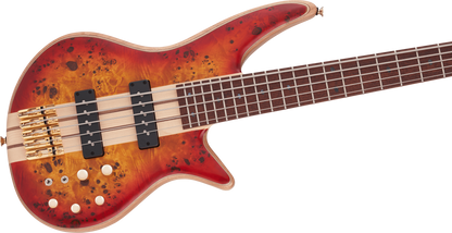 Jackson Pro Series Spectra Bass SBP V Transparent Cherry Burst