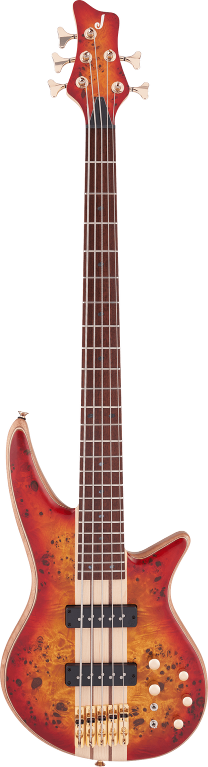 Jackson Pro Series Spectra Bass SBP V Transparent Cherry Burst