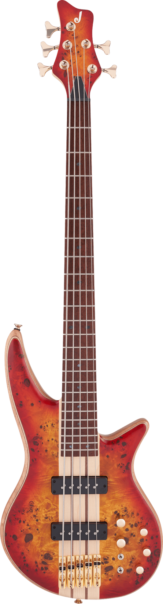 Jackson Pro Series Spectra Bass SBP V Transparent Cherry Burst
