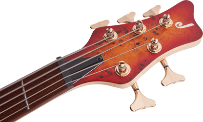 Jackson Pro Series Spectra Bass SBP V Transparent Cherry Burst