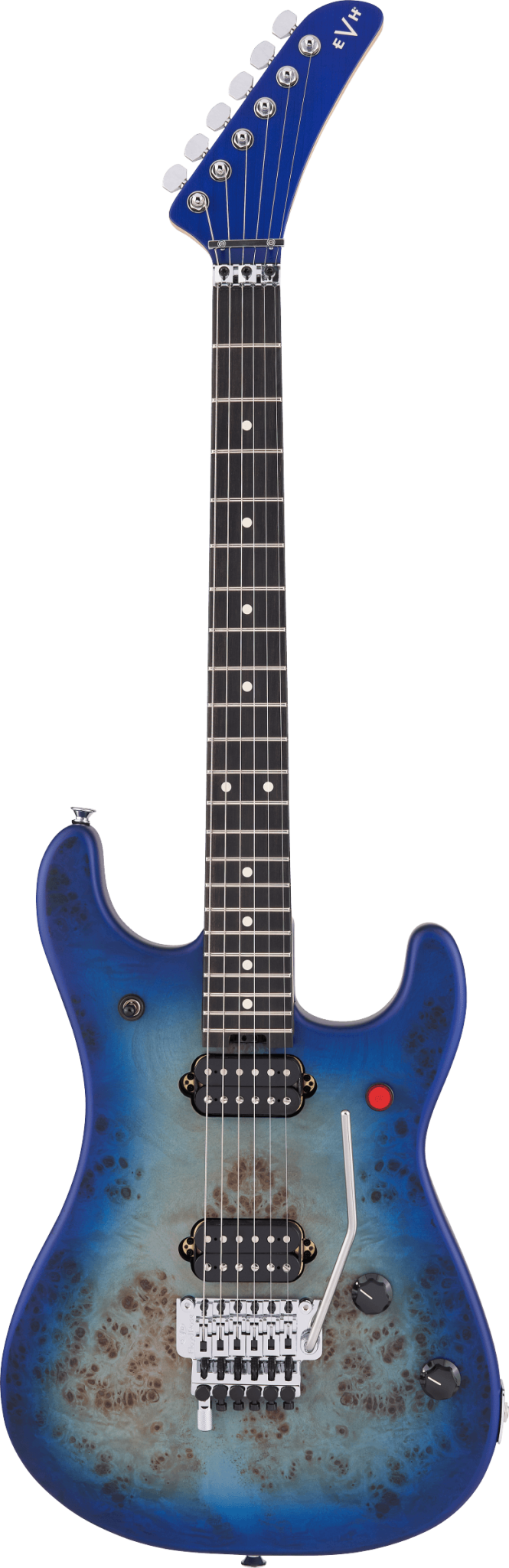 EVH 5150™ Series Deluxe Poplar Burl, Ebony Fingerboard, Aqua Burst