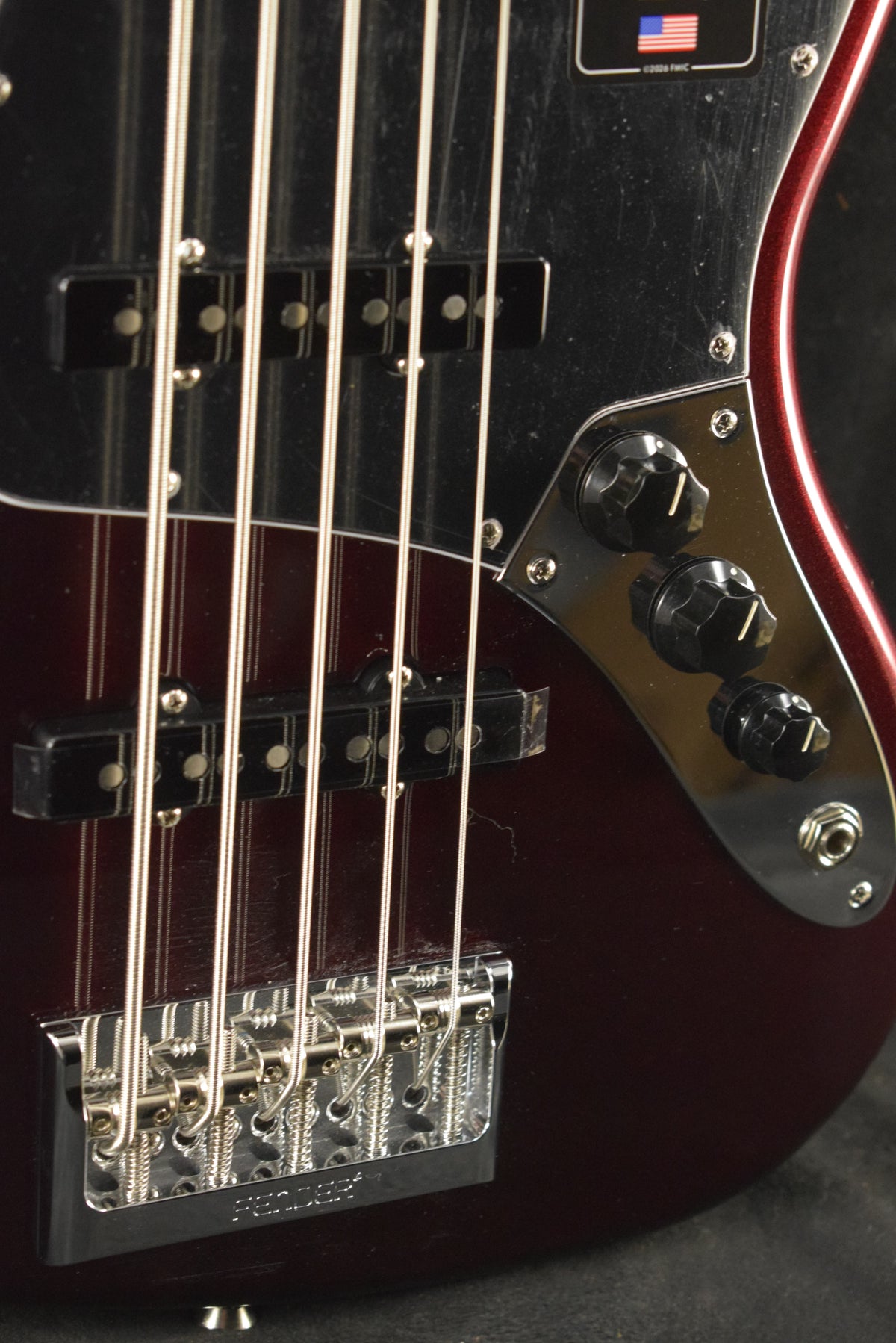 Fender American Professional Jazz Bass V Oxblood Maple Fingerboard