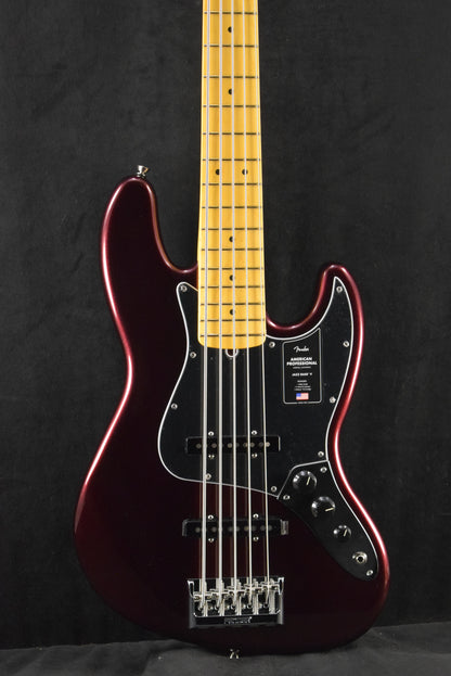 Fender American Professional Jazz Bass V Oxblood Maple Fingerboard