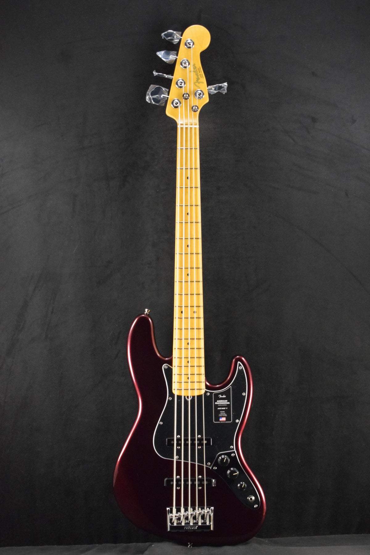 Fender American Professional Jazz Bass V Oxblood Maple Fingerboard