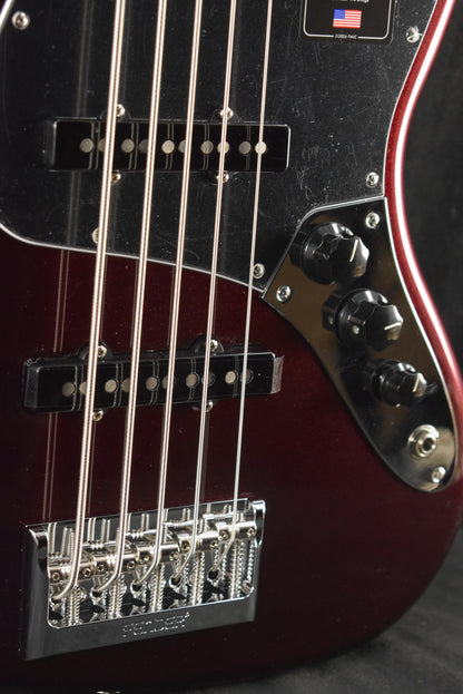 Fender American Professional Jazz Bass V Oxblood Maple Fingerboard