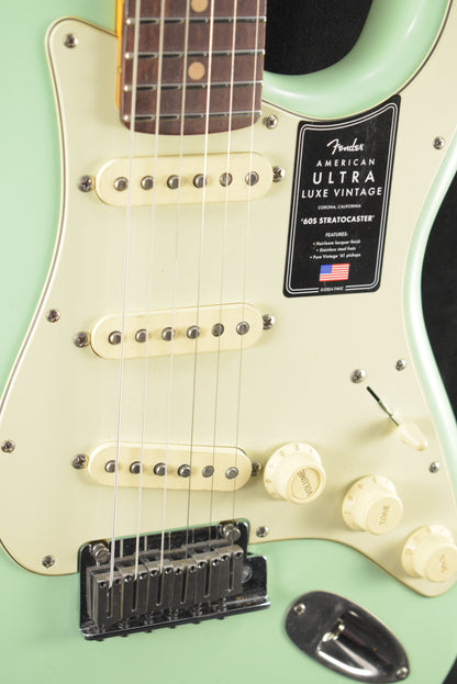 Fender American Ultra Luxe Vintage '60s Stratocaster Surf Green Rosewood Fingerboard