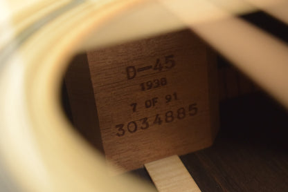 Martin D-45 1938 Project 91-7 Brazilian Rosewood/Adirondack Spruce VTS
