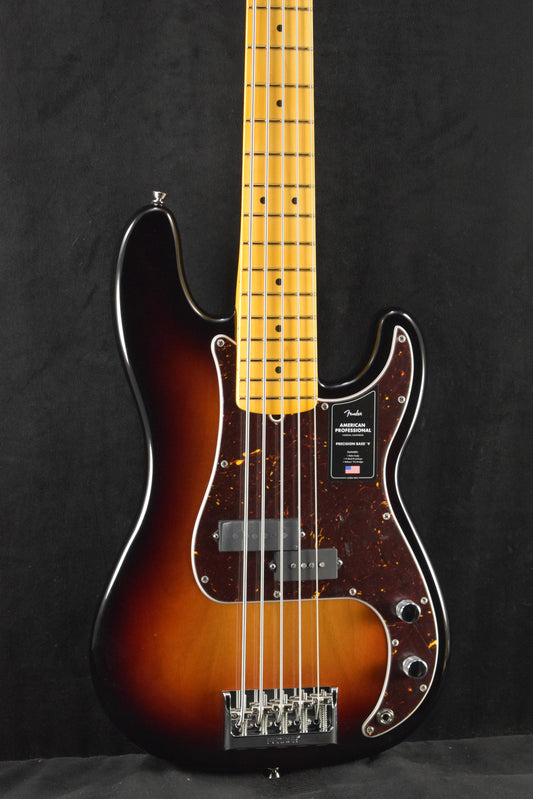 Fender American Professional Precision Bass V 3-Color Sunburst Maple Fingerboard