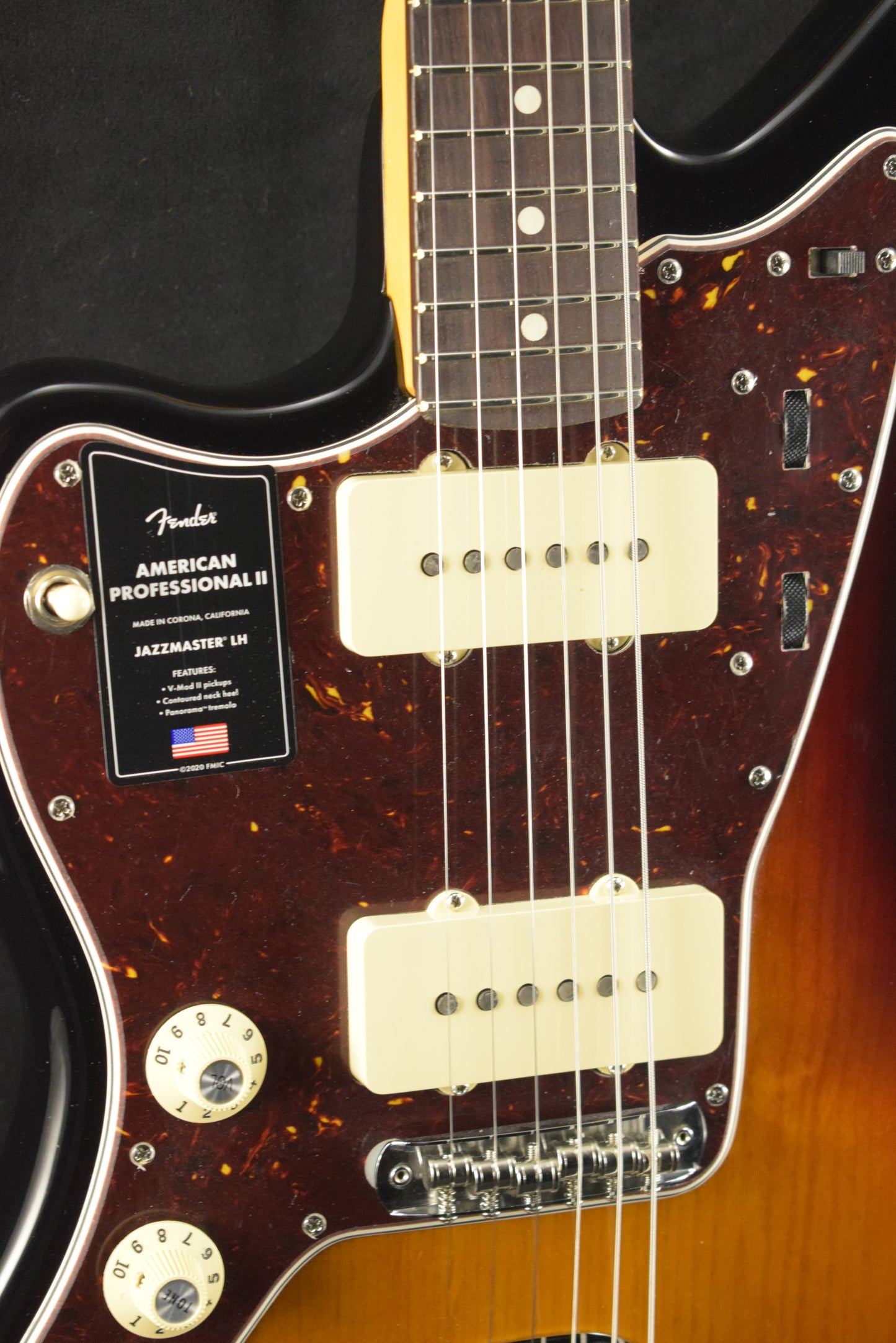 Fender American Professional II Jazzmaster Left-Hand 3-Color Sunburst Rosewood Fingerboard