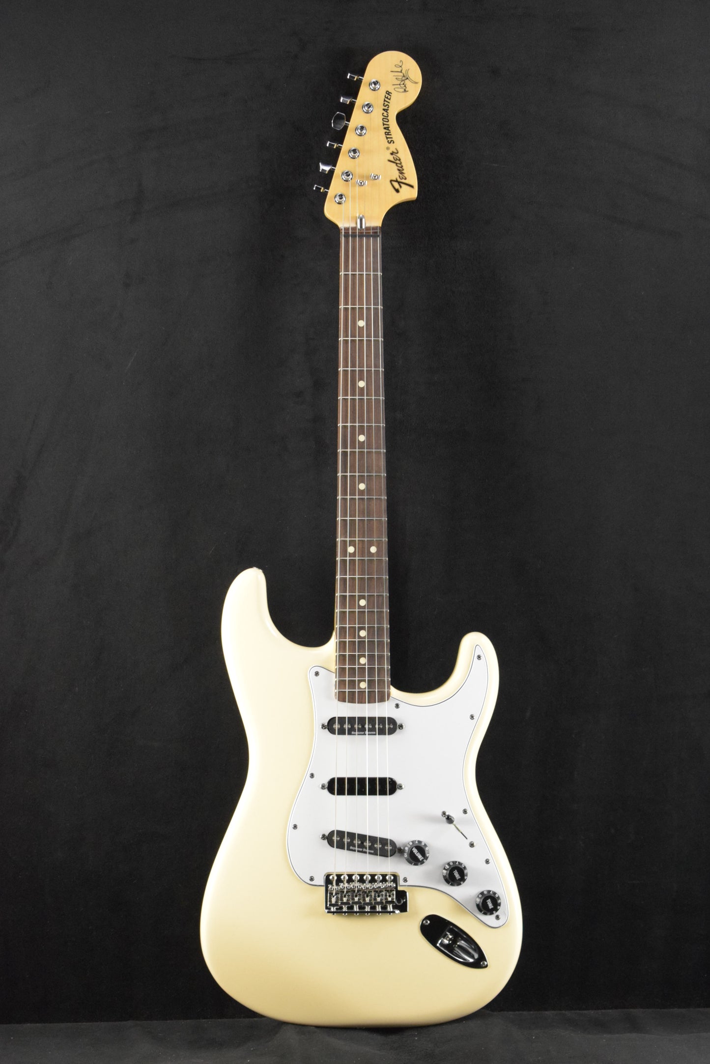 Fender Ritchie Blackmore Stratocaster Olympic White Scalloped Rosewood Fingerboard