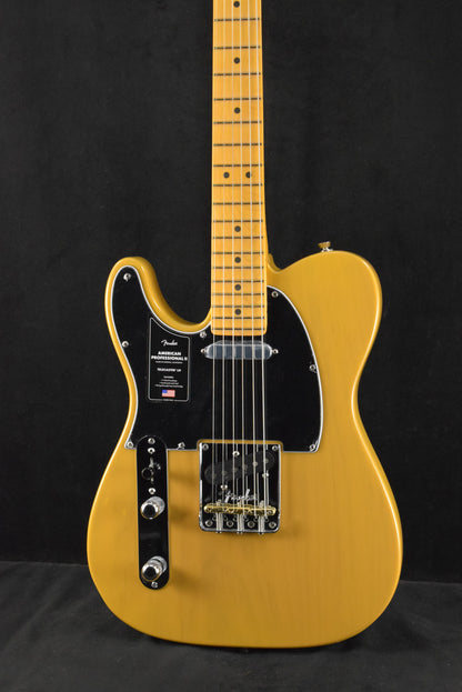 Fender American Professional II Telecaster Left-Hand Maple Fingerboard Butterscotch Blonde