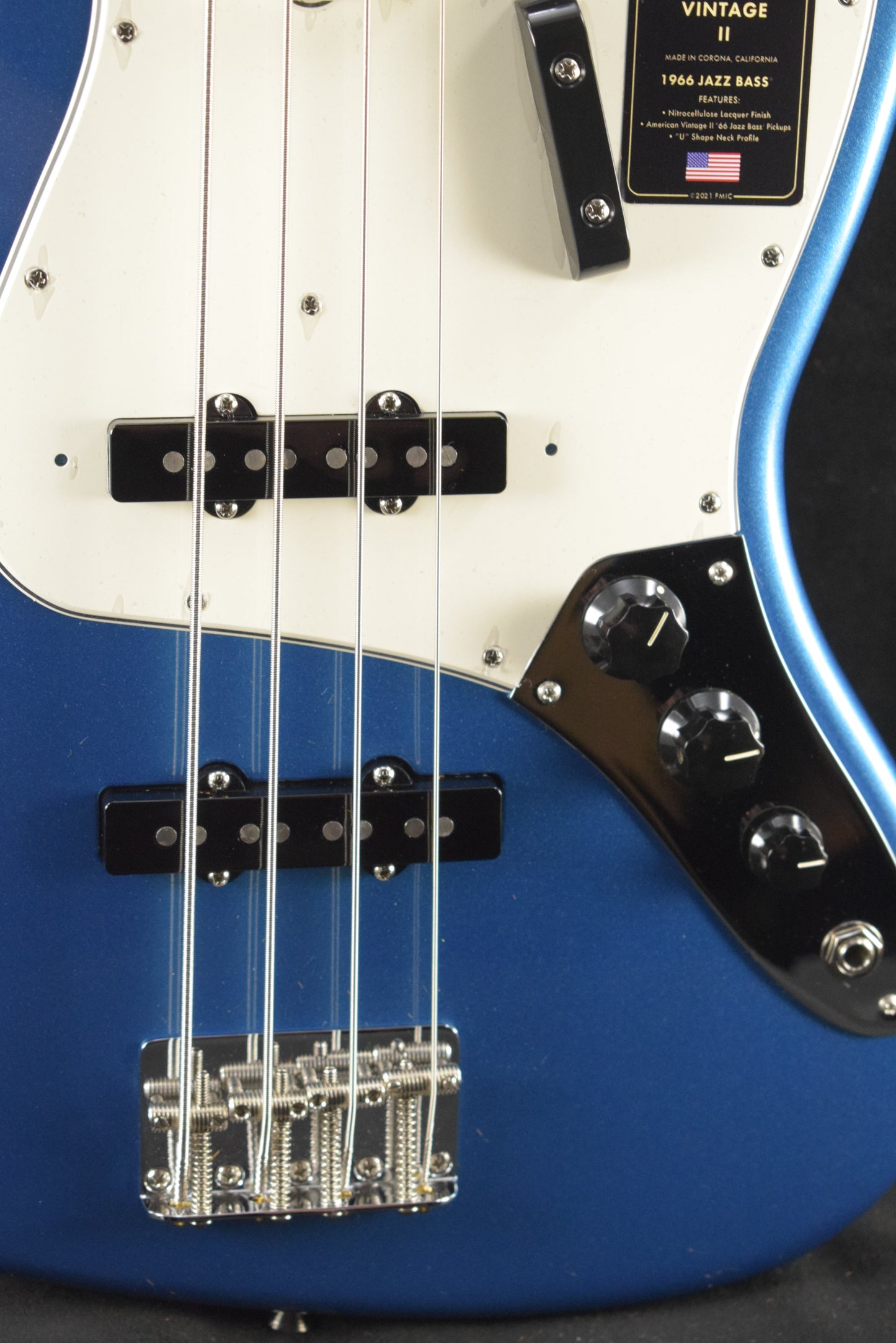 Fender American Vintage II 1966 Jazz Bass Lake Placid Blue Rosewood Fingerboard