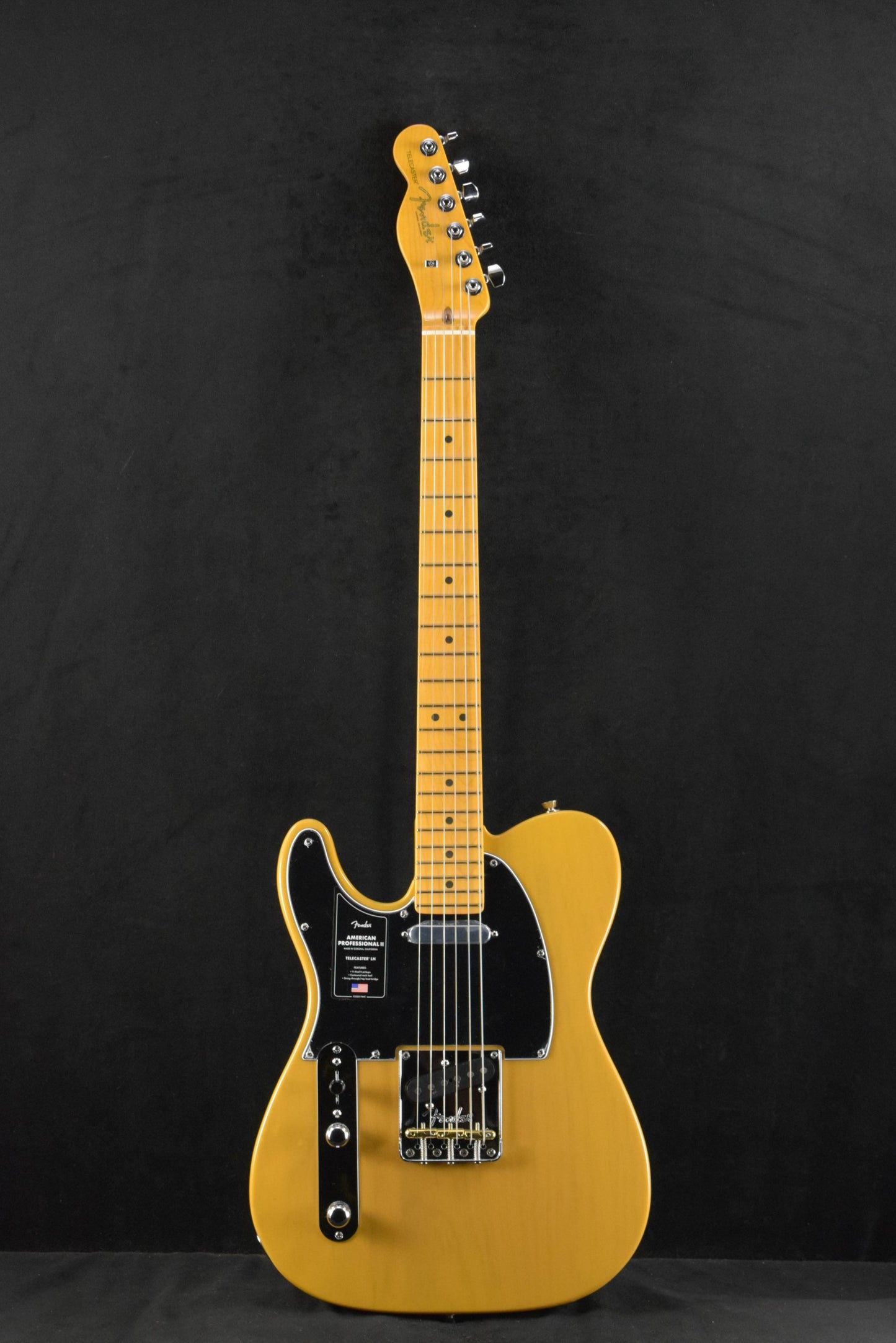 Fender American Professional II Telecaster Left-Hand Maple Fingerboard Butterscotch Blonde