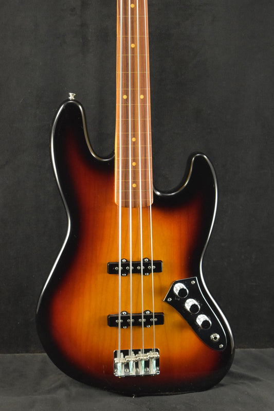 Fender Jaco Pastorius Jazz Bass Fretless Pau Ferro Fingerboard 3-Color Sunburst