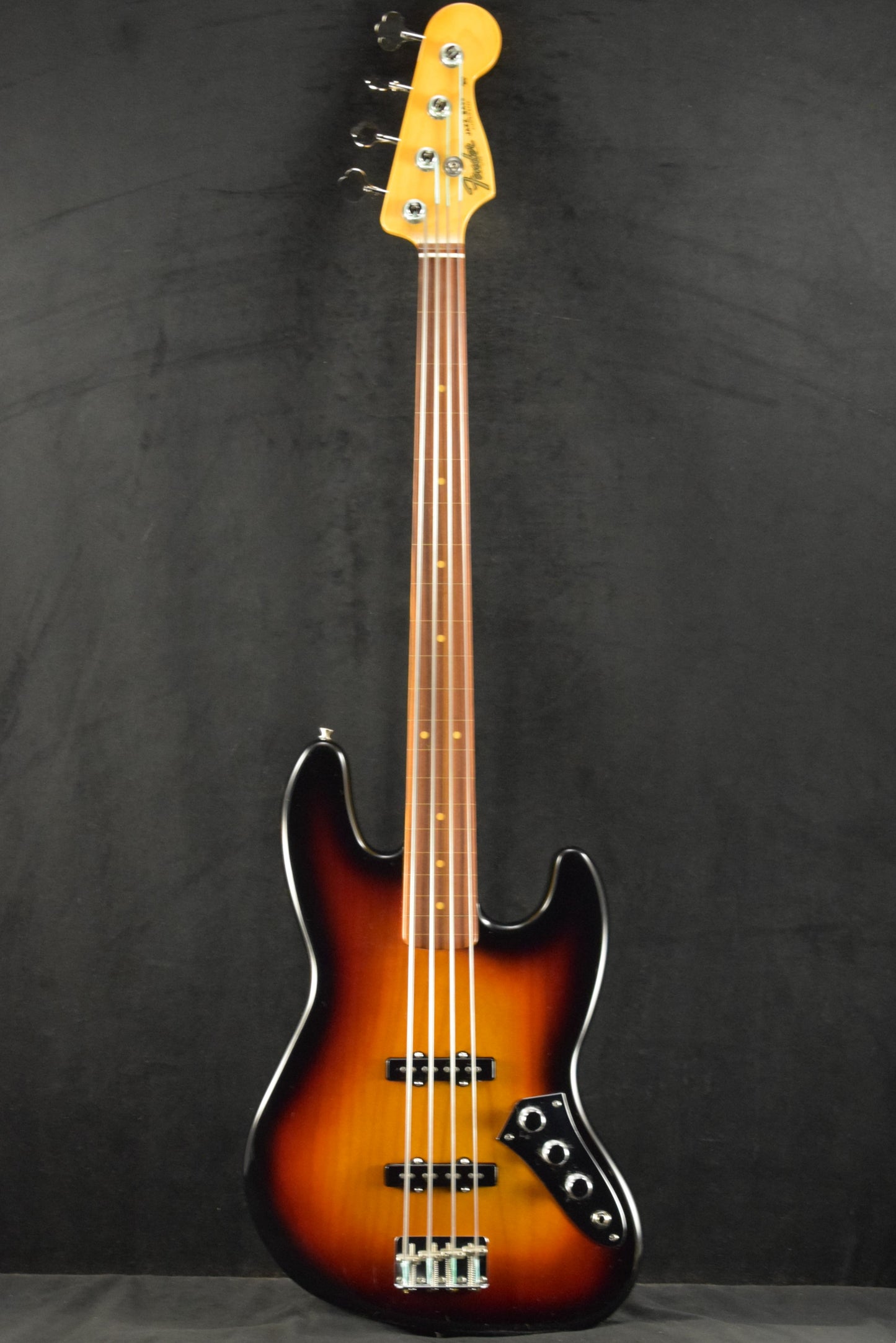 Fender Jaco Pastorius Jazz Bass Fretless Pau Ferro Fingerboard 3-Color Sunburst