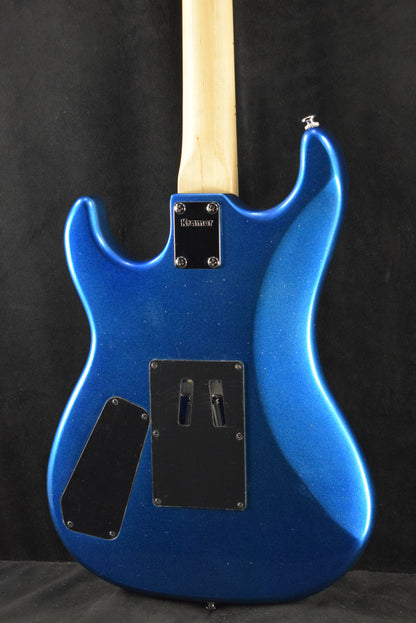 Kramer Baretta Hot Rod Blue Sparkle with Flames w/Premium Soft Case