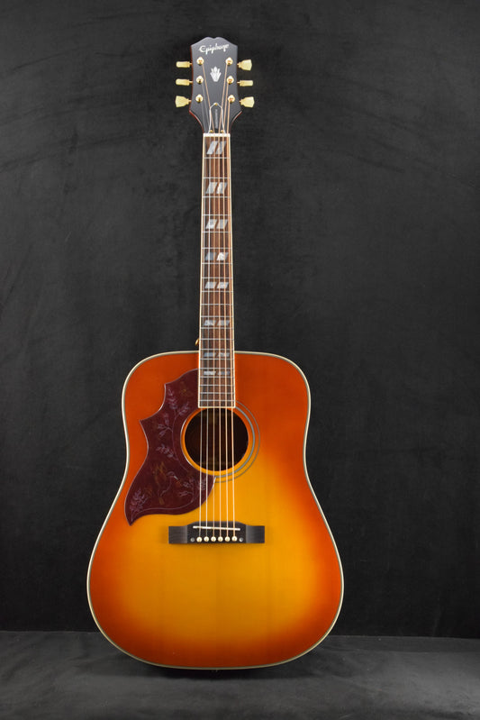 Epiphone Hummingbird Standard Left-Handed Cherry Sunburst w/ Premium Gig Bag