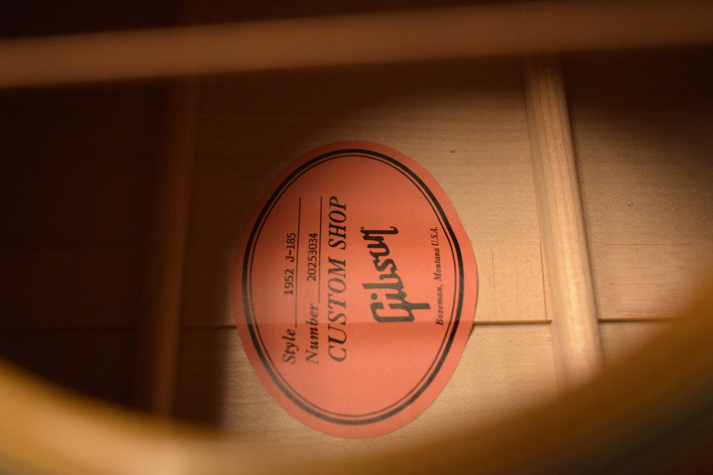 Gibson Custom Shop 1952 J-185 Antique Natural