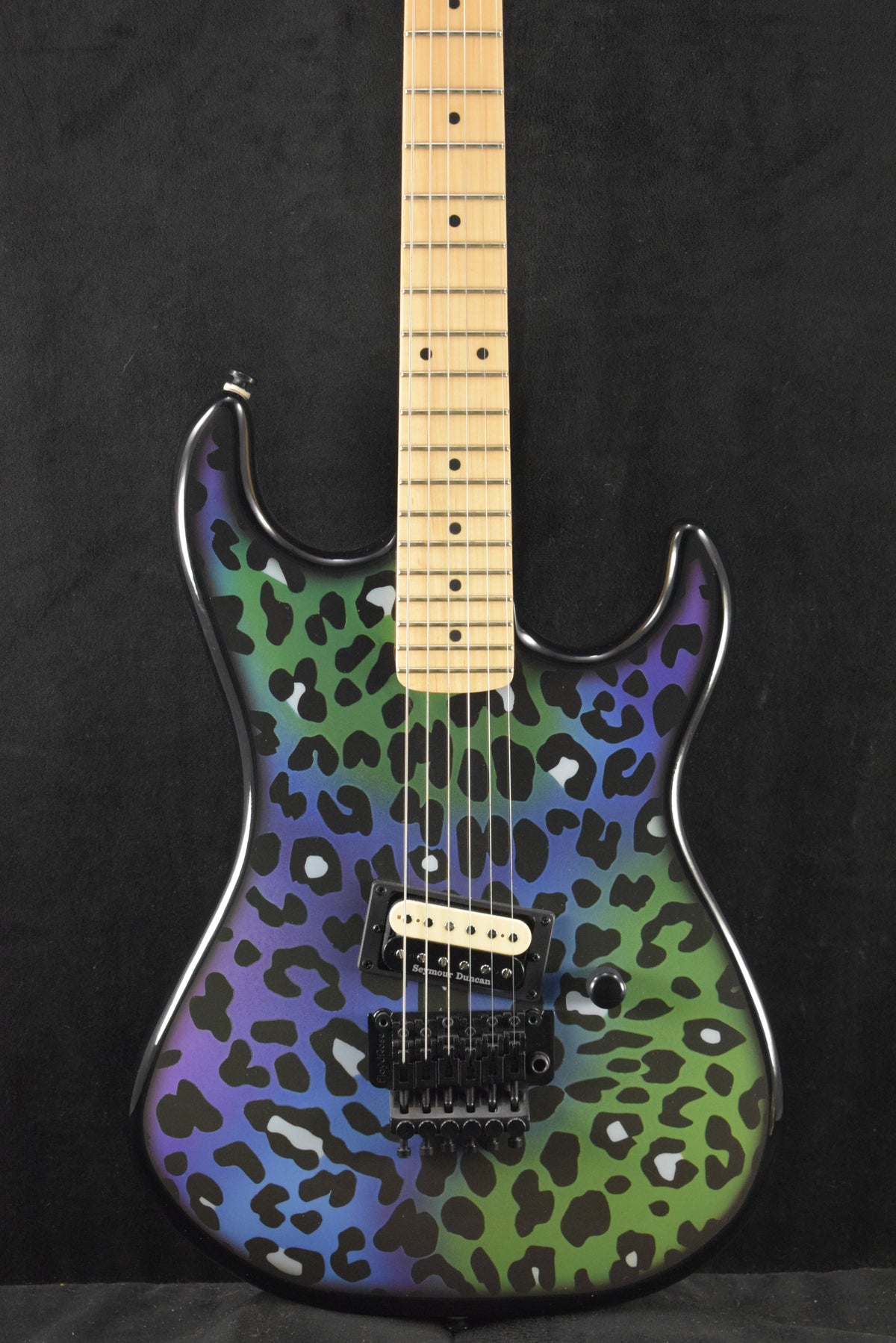 Kramer Baretta "Feral Cat" Custom Graphic Electric Guitar Rainbow Leopard B-STOCK